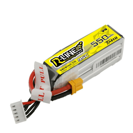 TATTU R-Line V1 14.8V 550mAh 95C 4S LiPo Battery XT30
