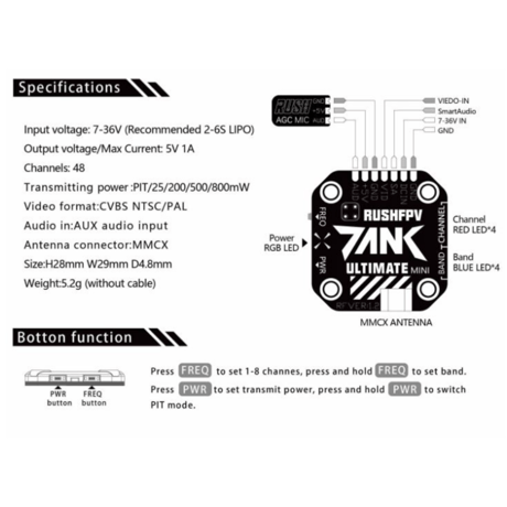 RUSH TANK MINI