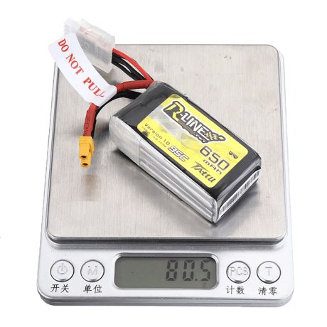 TATTU R-Line V1 14.8V 650mAh 95C 4S LiPo Battery XT30