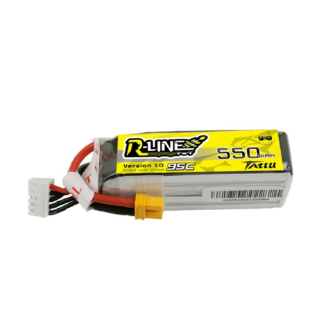 TATTU R-Line V1 14.8V 550mAh 95C 4S LiPo Battery XT30