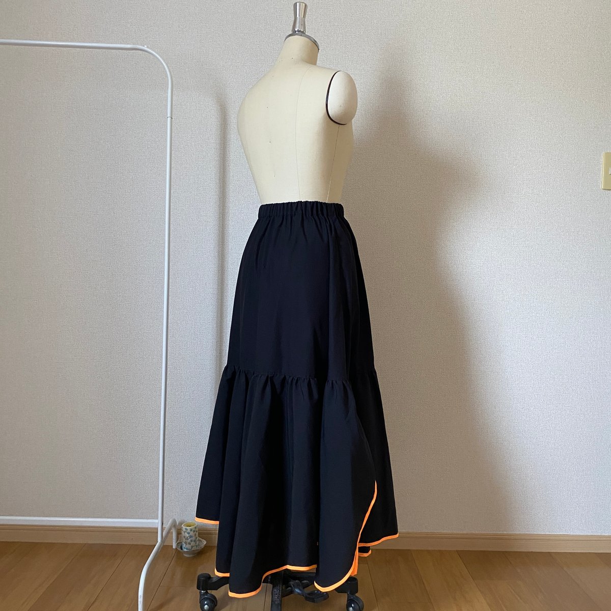 縁遊びスカート-black×orange- | ANQU