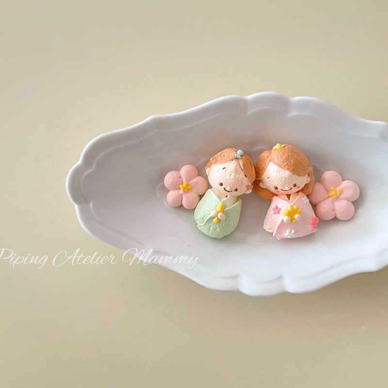 ひなまつりメレンゲボックス（丸） | パイピングアトリエMammy