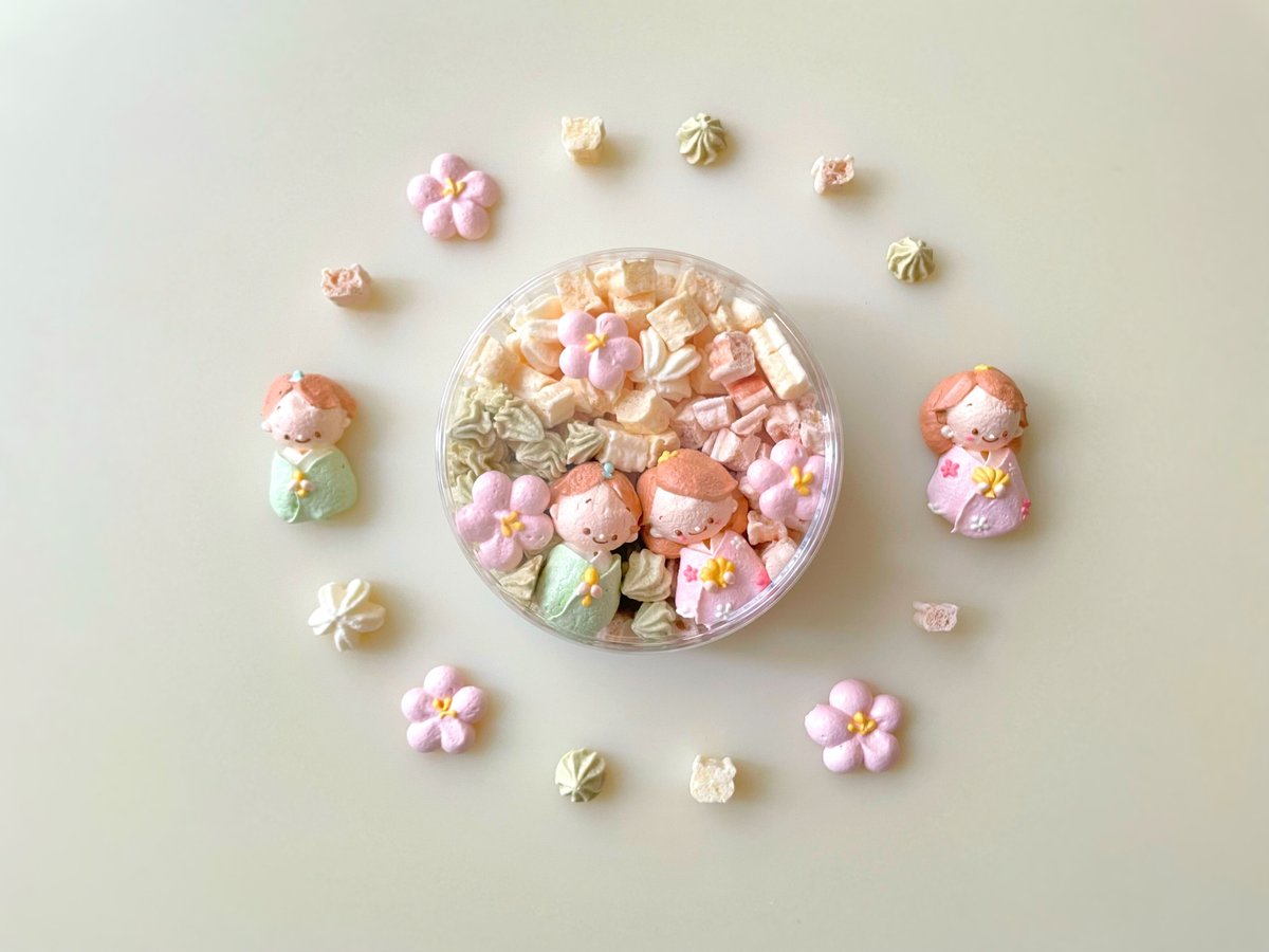 ひなまつりメレンゲボックス（丸） | パイピングアトリエMammy