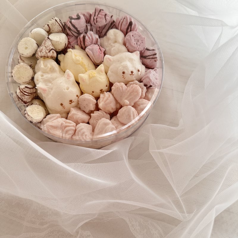 ねこショコラメレンゲBox | パイピングアトリエMammy