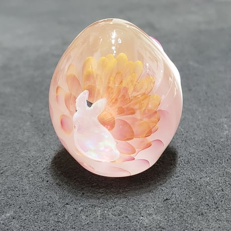 うさぎとお花のイースターエッグ