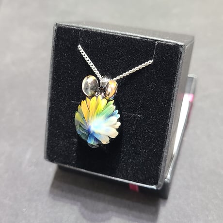 虹の花うさぎのペンダント-819