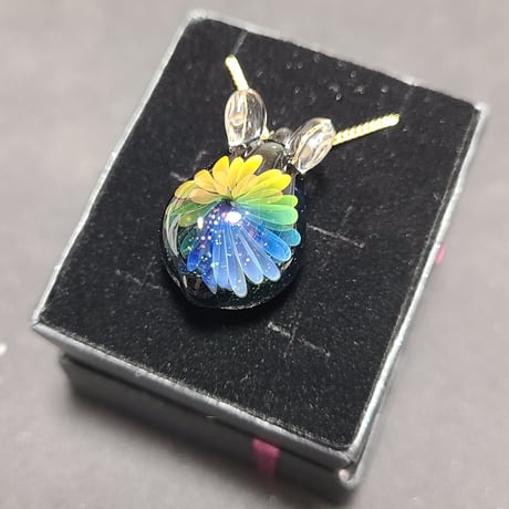 虹の花うさぎのペンダント-760
