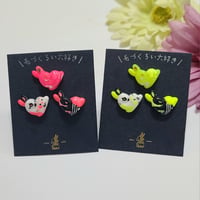 毛づくろい大好き♡(グレイジードリップ)（ピアス）