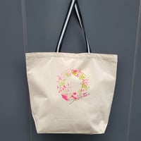「うさぎとリース」マルシェバッグ