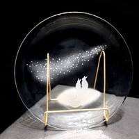 ガラス小皿【青い天の川へ】
