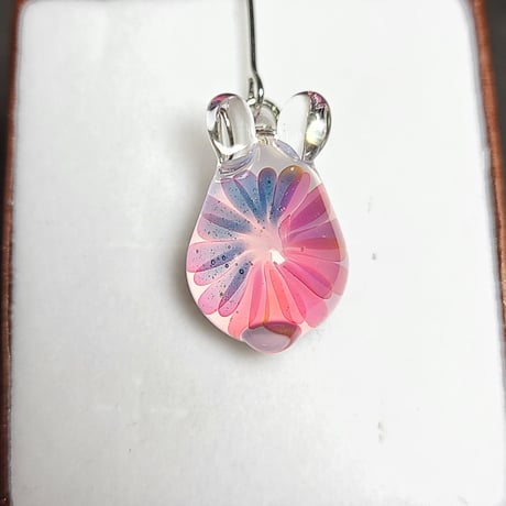 紫陽花うさぎのピアス(イヤリング変更可)-801