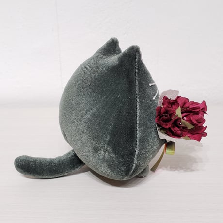 ねこもっちー（花束どうぞ 黒）