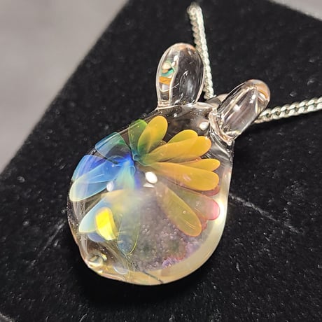 虹の花うさぎのペンダント-761