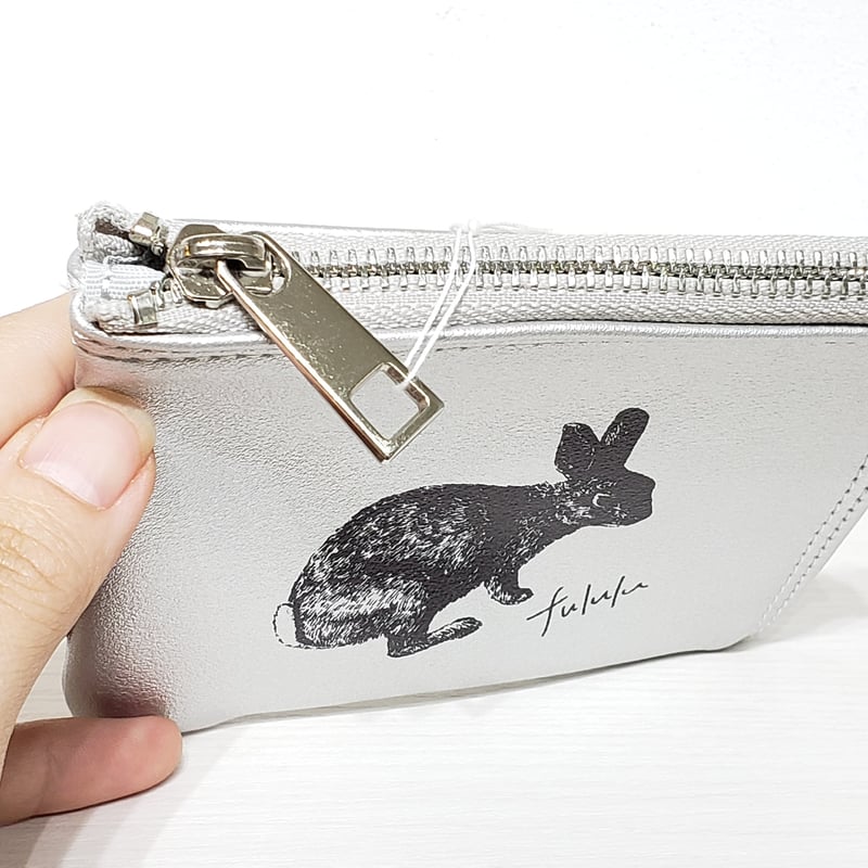 うさぎさんのシルバーミニウォレット | rabbica ONLINE STORE うさぎさんのシルバーミニウォレット | rabbica ONLINE STORE