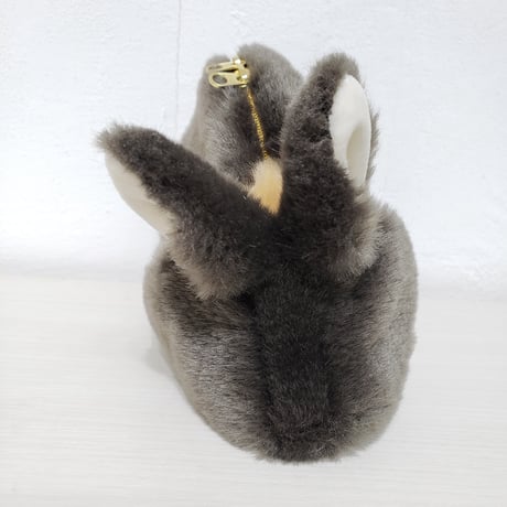 ふわふわのポーチさん こいブルーオター
