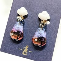 おすわりクッキーラビッツ タンザニアの夕暮れ（ピアス/イヤリング）