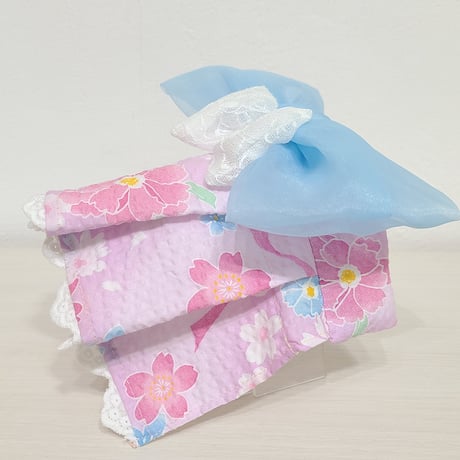 のせるだけドレス【浴衣】M  (桜・ピンク)