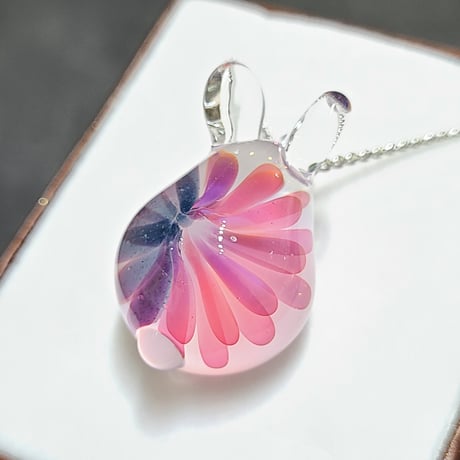 紫陽花うさぎのペンダント-795