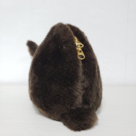 ふわふわのポーチさん  単色チョコセルフ