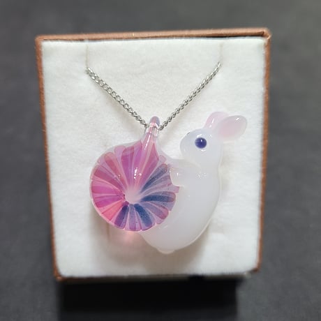 うさぎと紫陽花のペンダント-799
