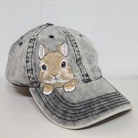 立ち耳うさぎのお手々帽子