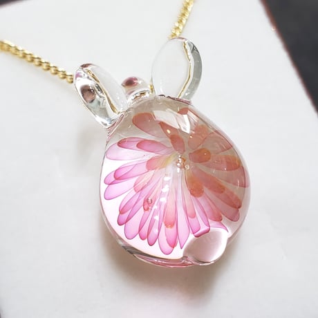 【春限定】桜うさぎのペンダント-413