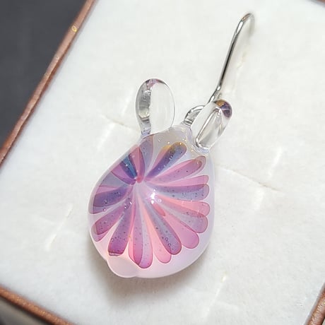 紫陽花うさぎのピアス(イヤリング変更可)-800