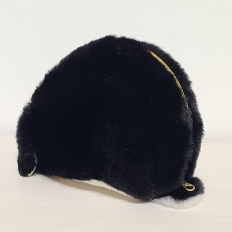 ふわふわのポーチさん ロップイヤー ブラックシルバーマーチン