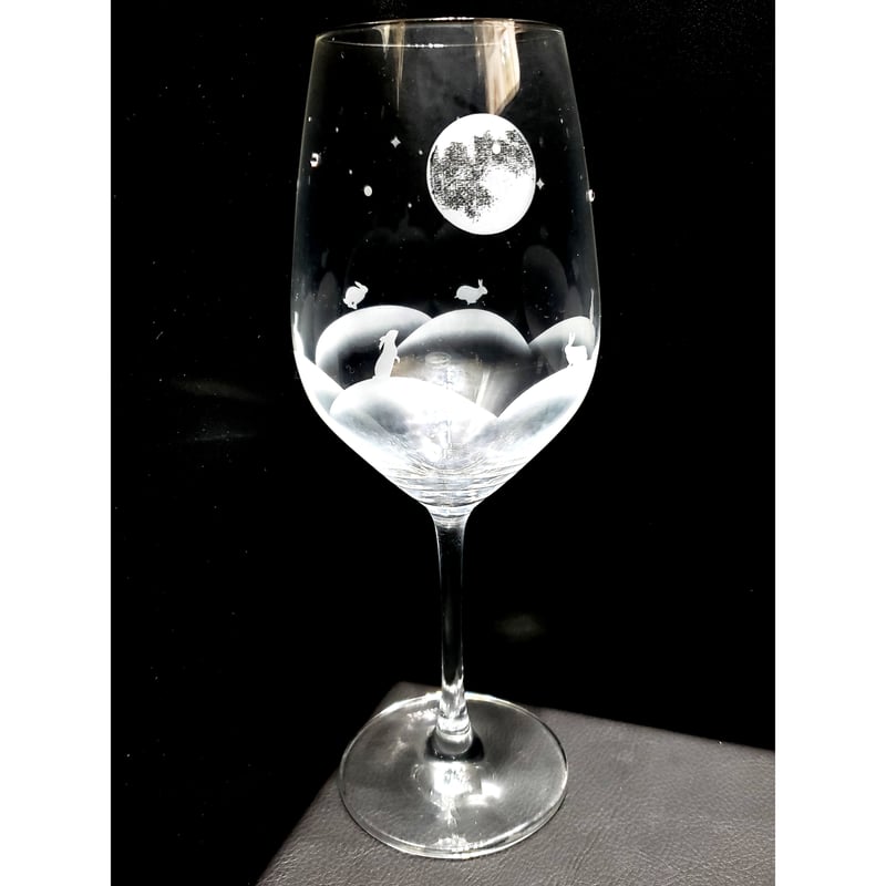 ワイングラス【月夜が楽しいうさぎたち】 | rabbica ONLINE STORE