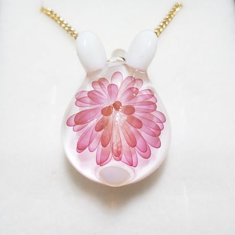 【春限定】桜うさぎのペンダント-460