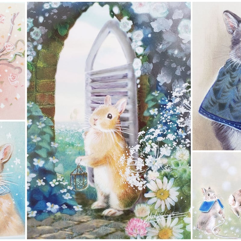 しらとあきこポストカードセット(5枚) | rabbica ONLINE STORE しらとあきこポストカードセット(5枚) | rabbica ONLINE STORE