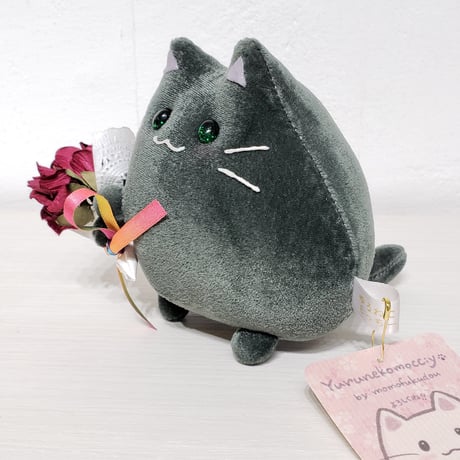 ねこもっちー（花束どうぞ 黒）