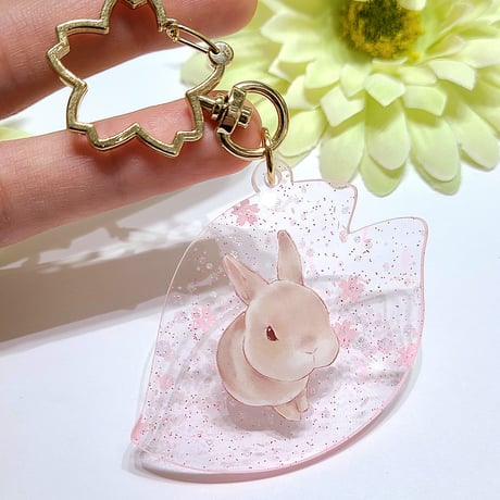 【桜ひとひら】アクリルキーホルダー
