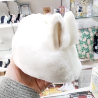 ふわふわのポーチさん 真っ白ホワイト