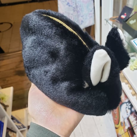 ふわふわのポーチさん ブラックオター