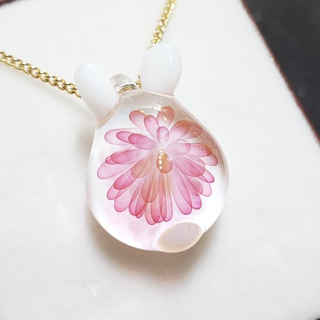 【春限定】桜うさぎのペンダント-454
