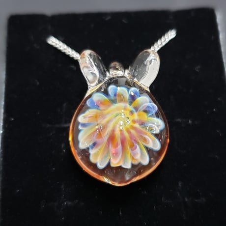 お花うさぎのペンダント₋393