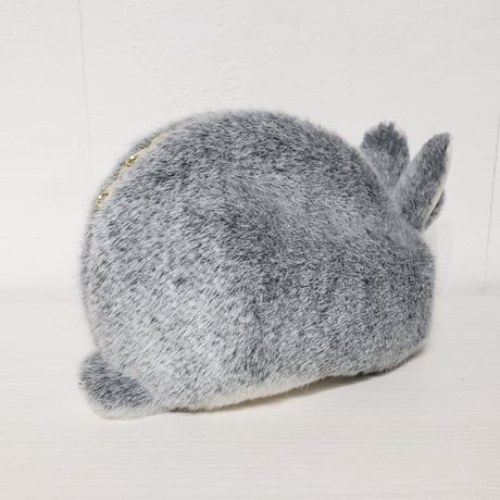 ふわふわのポーチさん グレーアグーチ