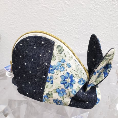 うさぎのポーチさん-Blue-