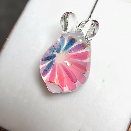 紫陽花うさぎのピアス(イヤリング変更可)-801