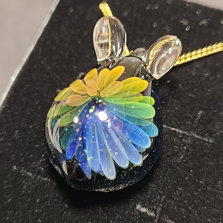 虹の花うさぎのペンダント-760