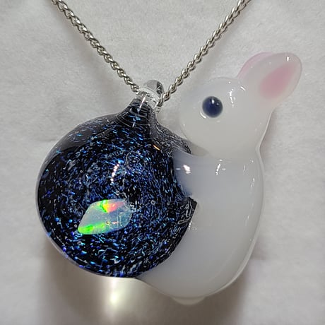 うさぎと星空のペンダント-771