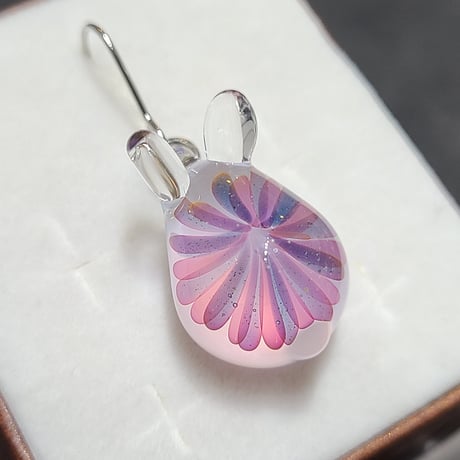 紫陽花うさぎのピアス(イヤリング変更可)-800