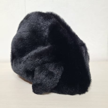 ふわふわのポーチさん ロップイヤー ブラックセルフ