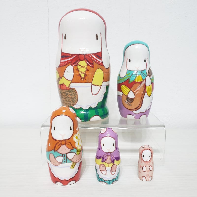 うさぎさんのマトリョーシカ | rabbica ONLINE STORE
