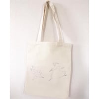 rabbica限定　トートバック 「うさぎさん、待って。」  シルバー