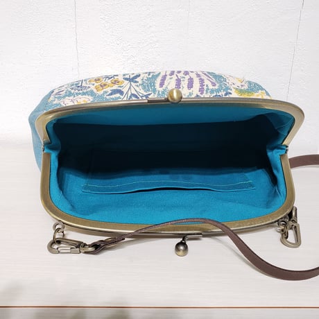 「のはらのうさぎ」がまぐちショルダーバッグ‐blue‐