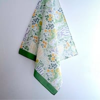 「のはらのうさぎ」ハンカチ‐green-