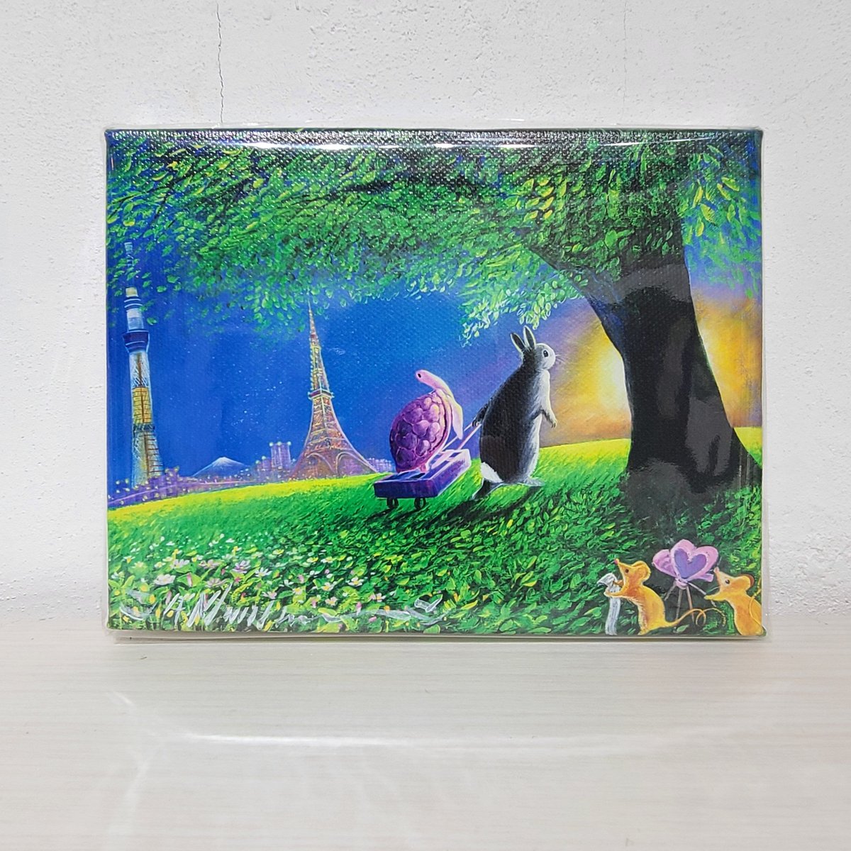 アクリル画「世ノ果テハ混沌ナリ」F4号キャンバス （0号キャンバス