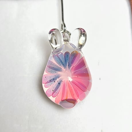 紫陽花うさぎのピアス(イヤリング変更可)-801